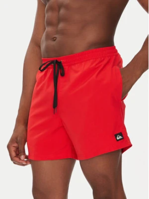 Quiksilver Szorty kąpielowe Everyday Solid Volley 15 EQYJV04120 Czerwony Regular Fit