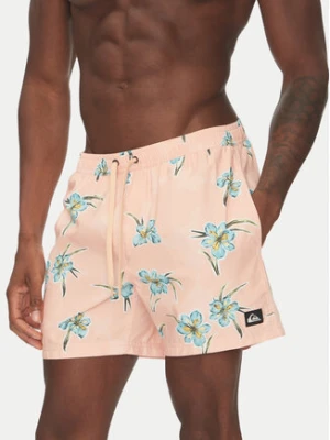 Quiksilver Szorty kąpielowe Everyday Straight Volley 15 EQYJV04121 Pomarańczowy