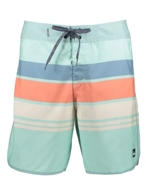 Quiksilver Szorty kąpielowe "Everyday Stripe" w kolorze błękitno-zielonym rozmiar: 40
