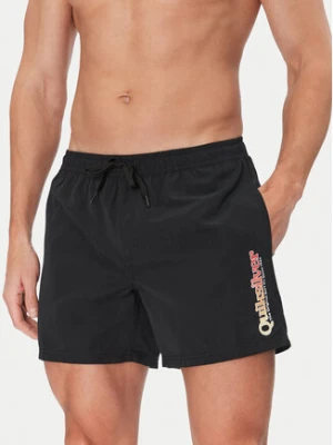 Quiksilver Szorty kąpielowe Spl Fineline Volley 15 EQYJV04141 Czarny Regular Fit