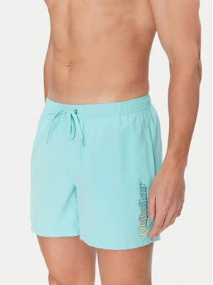Quiksilver Szorty kąpielowe Spl Fineline Volley 15 EQYJV04141 Turkusowy Regular Fit