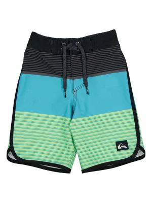 Quiksilver Szorty kąpielowe w kolorze czarno-niebiesko-zielonym rozmiar: 98