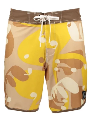 Quiksilver Szorty kąpielowe w kolorze jasnobrązowo-beżowo-żółtym rozmiar: W34