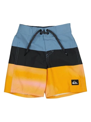 Quiksilver Szorty kąpielowe w kolorze niebiesko-pomarańczowym rozmiar: 98