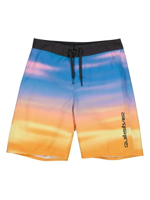 Quiksilver Szorty kąpielowe w kolorze pomarańczowo-niebieskim ze wzorem rozmiar: 176