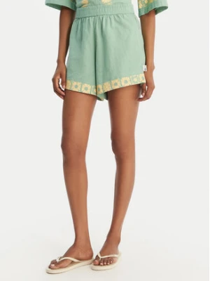 Quiksilver Szorty materiałowe Bahamas EQWNS03090 Zielony Regular Fit