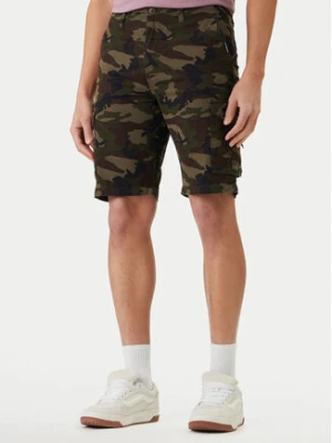 Quiksilver Szorty materiałowe Crucial Battle Cargo EQYWS03881 Khaki Regular Fit