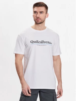 Quiksilver T-Shirt Between The Lines EQYZT07216 Biały Regular Fit