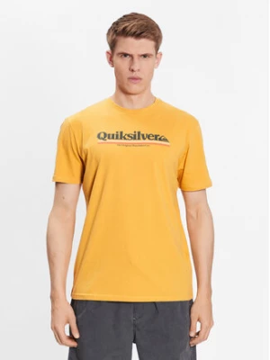 Quiksilver T-Shirt Between The Lines EQYZT07216 Żółty Regular Fit