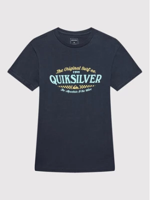 Quiksilver T-Shirt Check On It EQBZT04496 Granatowy Regular Fit