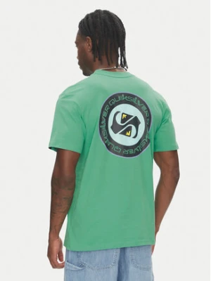 Quiksilver T-Shirt Circle Back Ss EQYZT08054 Zielony Regular Fit