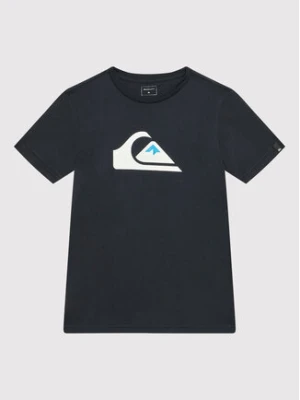 Quiksilver T-Shirt Comp Logo EQBZT04369 Czarny Regular Fit