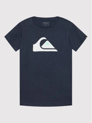 Quiksilver T-Shirt Comp Logo EQBZT04369 Granatowy Regular Fit