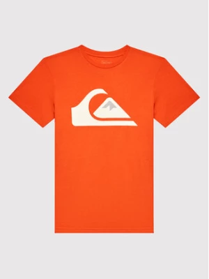 Quiksilver T-Shirt Comp Logo EQBZT04369 Pomarańczowy Regular Fit