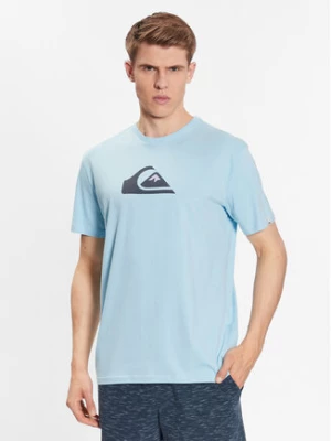Quiksilver T-Shirt Comp Logo EQYZT06534 Błękitny Regular Fit