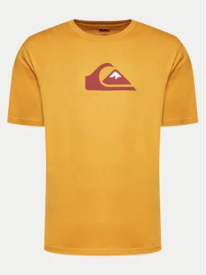 Quiksilver T-Shirt Comp Logo EQYZT07658 Żółty Regular Fit