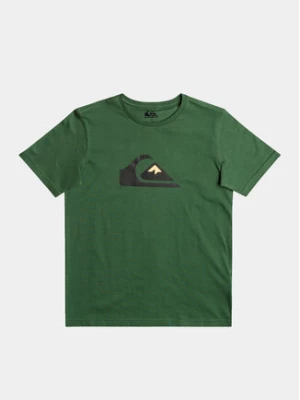 Quiksilver T-Shirt Complogo Tees EQBZT04369 Zielony Regular Fit