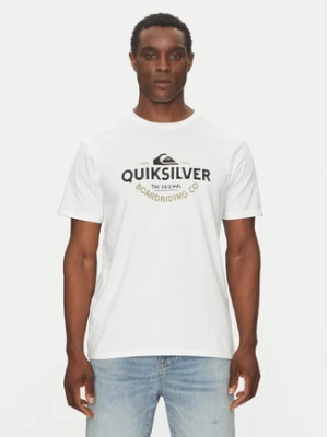 Quiksilver T-Shirt EQYZT08064 Biały Regular Fit