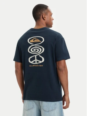 Quiksilver T-Shirt Harmony Spiral EQYZT08304 Granatowy Regular Fit