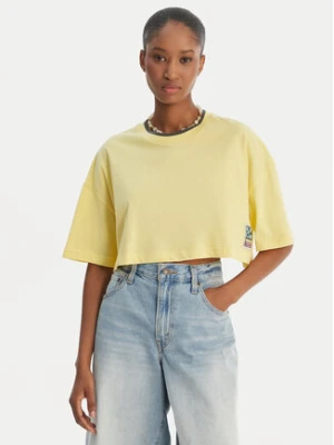 Quiksilver T-Shirt Maxi EQWZT03183 Żółty Oversize