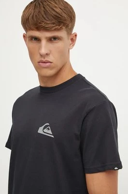 Quiksilver t-shirt Mw Logo męski kolor czarny gładki EQYZT07914