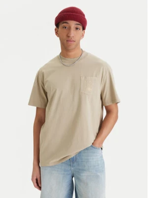 Quiksilver T-Shirt Oxni EQYKT04413 Beżowy Comfort Fit