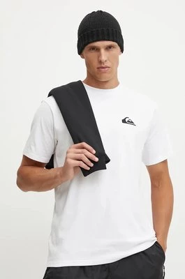 Quiksilver t-shirt QS Logo Dna męski kolor biały gładki AQYZT09600