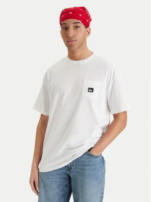 Quiksilver T-Shirt Salt Water EQYZT08205 Biały Comfort Fit