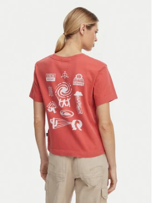 Quiksilver T-Shirt Standard  EQWZT03197 Bordowy Regular Fit