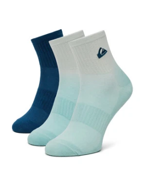 Quiksilver Zestaw 3 par wysokich skarpet męskich AS_QUIKSILVER_102Z_SS25 (3-PACK) Zielony