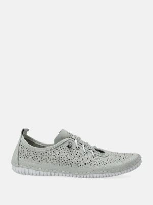 Zdjęcie produktu Zielone buty z elastycznym sznurowaniem R163LELGOSP047 Venezia