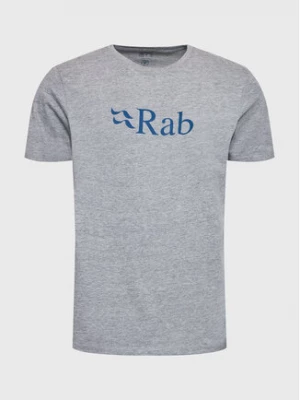 Rab T-Shirt Stance Logo QCB-08-GYM Szary Regular Fit