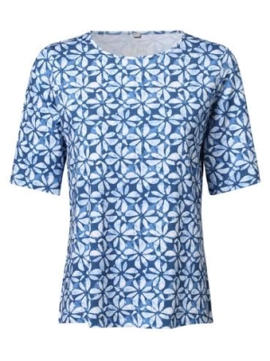 RABE T-shirt damski Kobiety wiskoza niebieski|wielokolorowy wzorzysty,