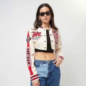 Racing Cropped Jacket, markiSmoke Rise, Bomberki, w kolorze beż, rozmiar: