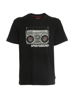 Radio Print Jersey T-Shirt Sprayground