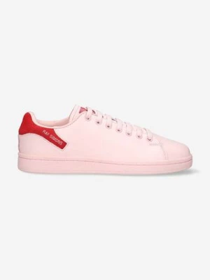 Raf Simons sneakersy skórzane Orion HR760002L.0310 kolor różowy HR760002L.0310-ROZOWY