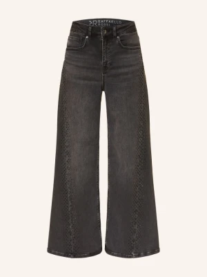 Raffaello Rossi Jeansy Wide Leg Sventy Z Kamieniami Ozdobnymi grau 980 ASPHALT