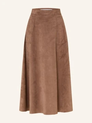 Raffaello Rossi Spódnica Fenja W Stylu Skórzanym braun
