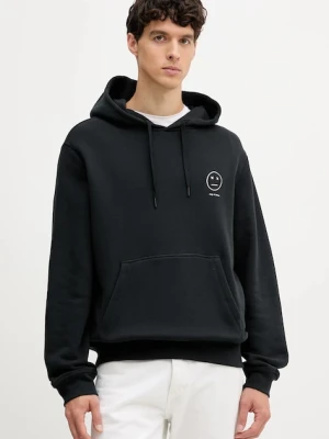 Rag & Bone bluza męska kolor czarny z kapturem z aplikacją RF7025FT2GM