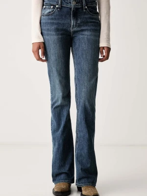 rag & bone jeansy bootcut damskie Kinsley niebieski