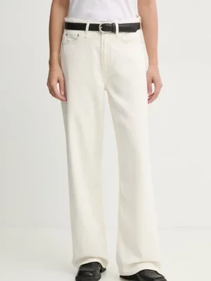 Rag & Bone jeansy damskie kolor beżowy WDD22H2786STEC