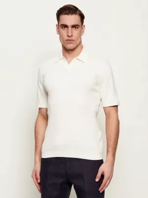 Rag&Bone Jedwabne polo JOHNNY | Slim Fit