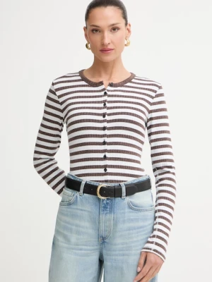 rag & bone kardigan damski z wiskozą