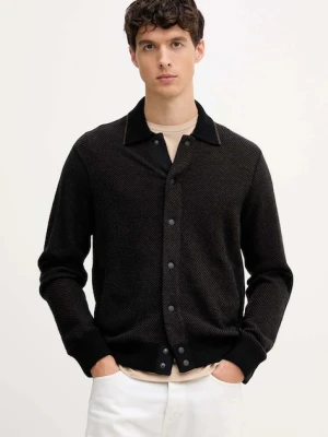 Rag & Bone kardigan wełniany męski kolor brązowy RH2225F6MWL
