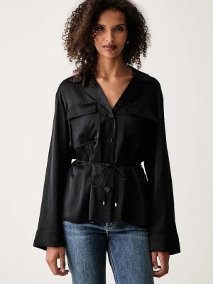 rag & bone koszula damska jedwabna Sonny czarny