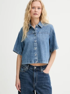 Rag & Bone koszula jeansowa damska kolor niebieski relaxed z kołnierzykiem klasycznym WDD25PA001UFRI