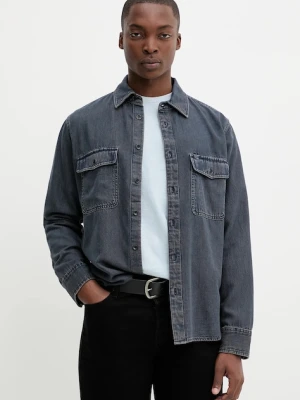 Rag & Bone koszula jeansowa męska kolor niebieski regular z kołnierzykiem klasycznym RX0825FSUGI