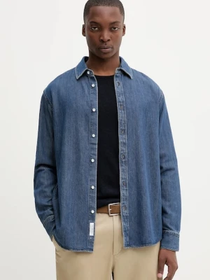 Rag & Bone koszula jeansowa męska kolor niebieski regular z kołnierzykiem klasycznym RX0925FSUKM