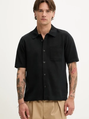 Rag & Bone koszula męska kolor czarny regular MBS25P038LN38