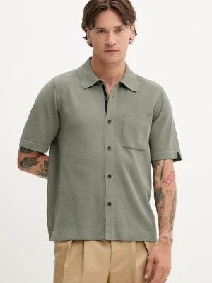 Rag & Bone koszula męska kolor zielony regular MBS25P038LN38